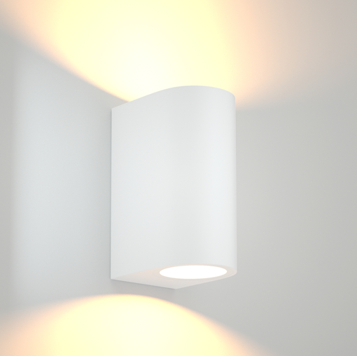 Picture of Απλίκα τοίχου πλαστική Sora 2xGU10 Λευκή