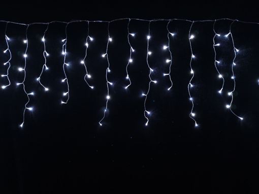 Εικόνα από Κουρτίνα LED 288L 6m σταθερή +επέκταση διάφανο καλ. Ψυχρό 31V IP44