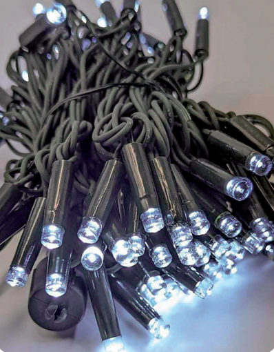 Εικόνα από Λαμπάκια LED 100L 10m IP65 +επέκταση πράσινο καλ. ΚΑΟΥΤΣΟΥΚ Ψυχρό