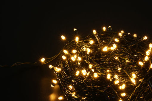 Εικόνα από Λαμπάκια LED 100L 5m Θερμό  + επέκταση  +7 προγράμματα + σταθερό 31V IP44 χωρίς τροφοδοτικό