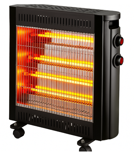 Εικόνα από Σόμπα χαλαζία 2400W Oscar με ροδάκια