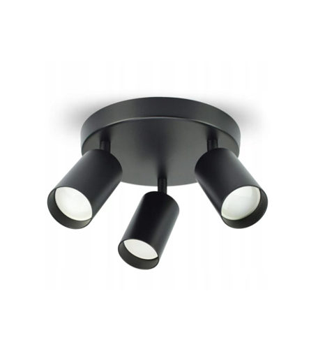 Picture of Σποτ τριπλή ροζέτα  Dario 3xGU10 Φ55mm Μαύρο