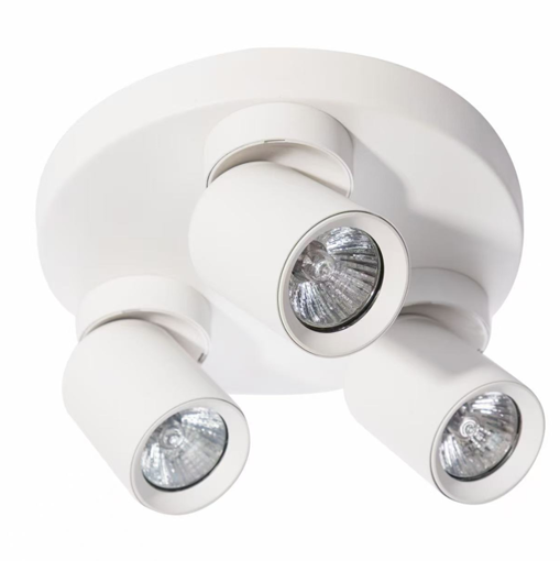 Picture of Σποτ τριπλή ροζέτα  Aurora 3xGU10 Φ60mm κινητό Λευκό