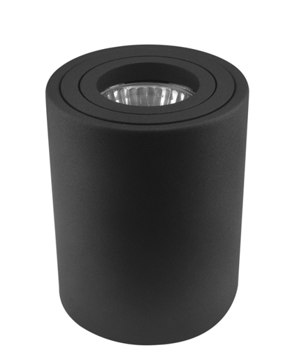 Εικόνα από Σποτ οροφής Malva  αλουμινίου GU10 με ρυθμιζόμενη κλίση Φ80mm Μαύρο
