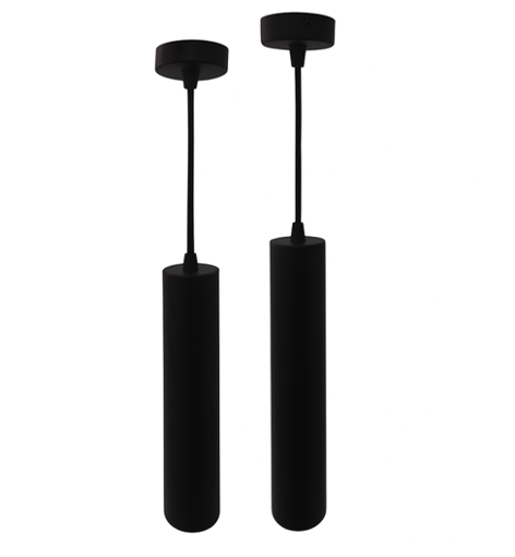 Εικόνα από Κρεμαστό φωτιστικό σποτ Viola GU10  Φ55x500mm Μαύρο