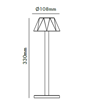 Εικόνα από Επαναφορτιζόμενο LED φωτιστικό 4W IPX3 CCT Μαύρο