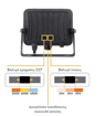 Εικόνα από Προβολέας LED CCT 25W-35W-50W Μαύρος με ματ αντιθαμβωτικό  γυαλί
